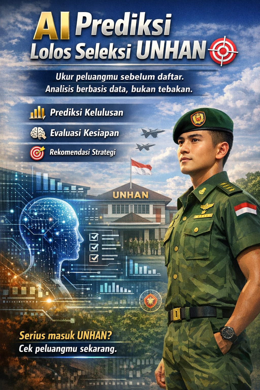 Banner AI Bantu Prediksi Lolos Seleksi Unhan