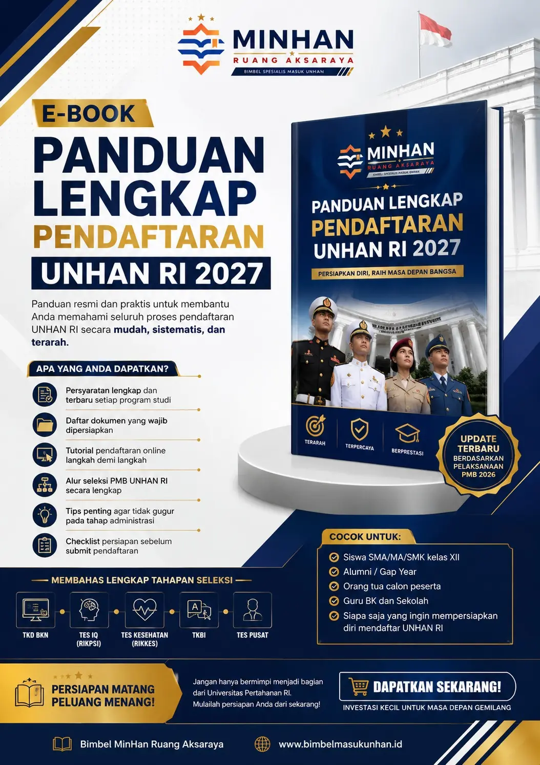 Banner E-BOOK PANDUAN LENGKAP PENDAFTARAN UNHAN RI 2027