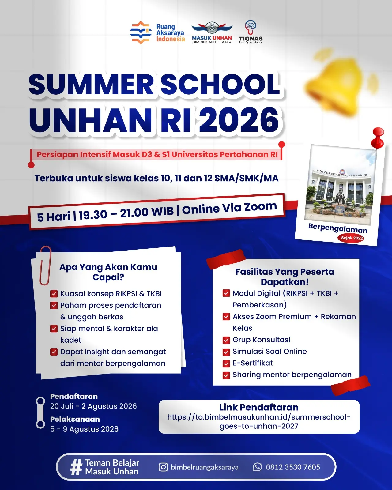 Banner Summer School UNHAN RI 2026
